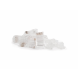 CAT5e Pass Through RJ45 Netzwerkstecker - ungeschirmt - für Starrleiter und flexible Kabel 10 stuks
