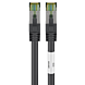 RJ45 Netzwerkkabel S/FTP (PiMF), mit CAT 8 Rohkabel, Schwarz, 2m