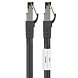 RJ45 Netzwerkkabel S/FTP (PiMF), mit CAT 8 Rohkabel, Schwarz, 3m