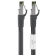 RJ45 Netzwerkkabel S/FTP (PiMF), mit CAT 8 Rohkabel, Schwarz, 5m