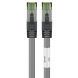 RJ45 Netzwerkkabel S/FTP (PiMF), mit CAT 8 Rohkabel, Grau, 0,50m