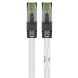 RJ45 Netzwerkkabel S/FTP (PiMF), mit CAT 8 Rohkabel, Weiß, 1m