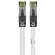 RJ45 Netzwerkkabel S/FTP (PiMF), mit CAT 8 Rohkabel, Weiß, 0,25m