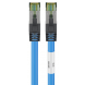 RJ45 Netzwerkkabel S/FTP (PiMF), mit CAT 8 Rohkabel, Blau, 0,25m