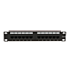 Patchpanel 10”, 12-fach UTP Patchpanel CAT 6a