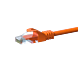 CAT5e Netzwerkkabel, U/UTP, 2 meter, Orange, 100% Kupfer