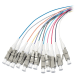 OS2 Glasfaser Pigtail farbiges Set LC/PC - 12 Stück