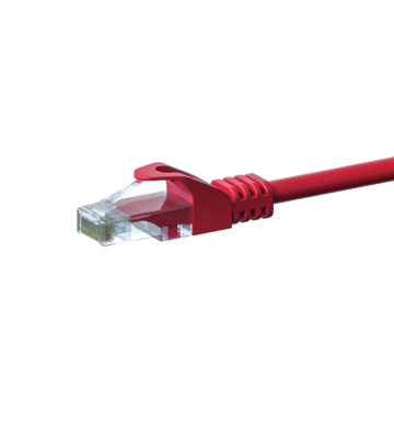 CAT5e Netzwerkkabel, U/UTP, 5 meter, Rot, 100% Kupfer