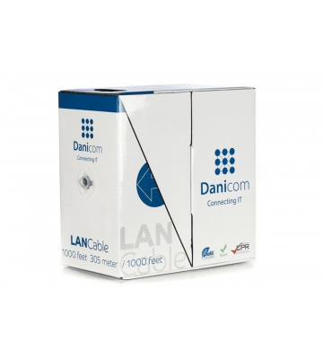 CAT5e Netzwerkkabel, FTP, AWG 26/7 (Flexibel), 305 Meter, Grau, CCA 