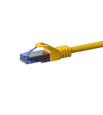 CAT6a Netzwerkkabel 100% Kupfer - U/UTP - 2 Meter - Gelb