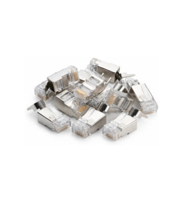 CAT6a Stecker RJ45 geschirmt - für starrleiter Kabel -10 Stück