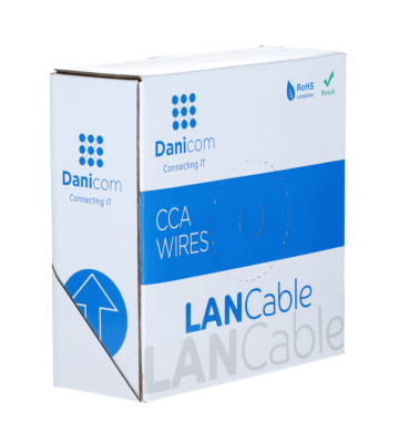 CAT6 Netzwerkkabel, SF/UTP, AWG 27/7 (Flexibel), 100 Meter, Grau, CCA