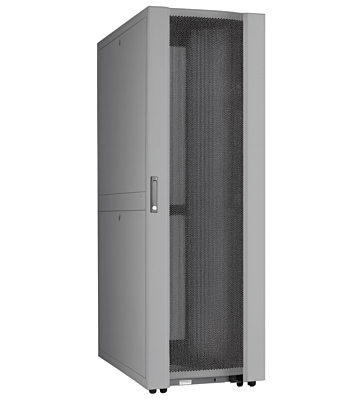 42 HE 19” Datacenter Serverschrank, mit perforierter Fronttür (BxTxH) 800 x 1000 x 2000mm Grau