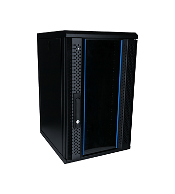 12 HE, 10” Serverschrank, mit Glastür (BxTxH)  370x450x618mm