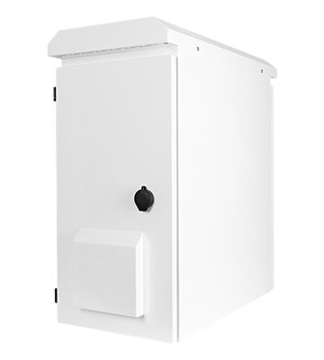 6HE 19" Outdoor Serverschrank zur vertikale Wandmontage IP55 - 600x280x600mm