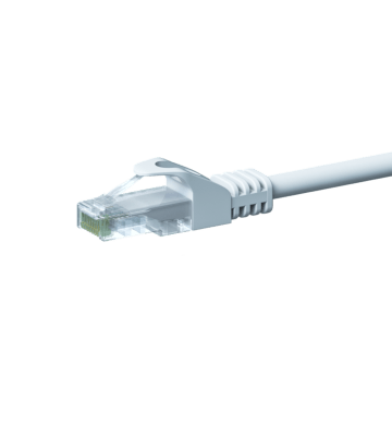 CAT 5e Netzwerkkabel U/UTP – 2 Meter -  Weiß  - CCA