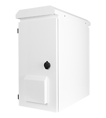 6HE 19" Outdoor Serverschrank zur vertikale Wandmontage IP55 - 600x280x600mm