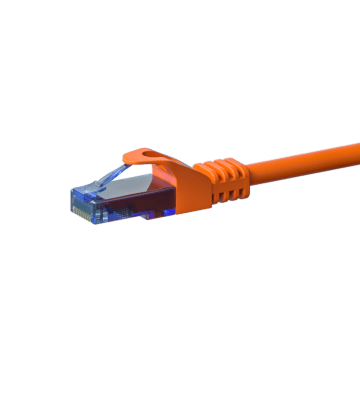 CAT6a Netzwerkkabel 100% Kupfer - U/UTP - 2 Meter - Orange