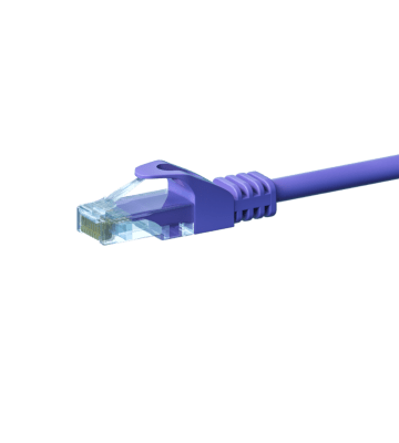 CAT5e Netzwerkkabel, U/UTP, 2 meter, Viollett, 100% Kupfer