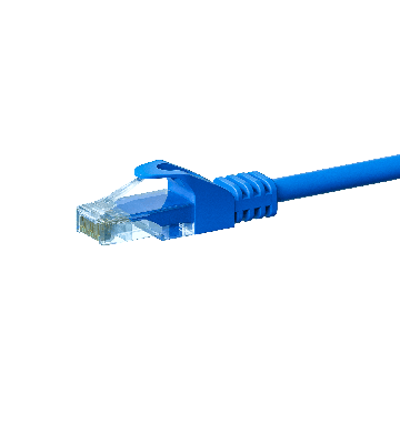 CAT5e Netzwerkkabel, U/UTP, 1 meter, Blau, 100% Kupfer