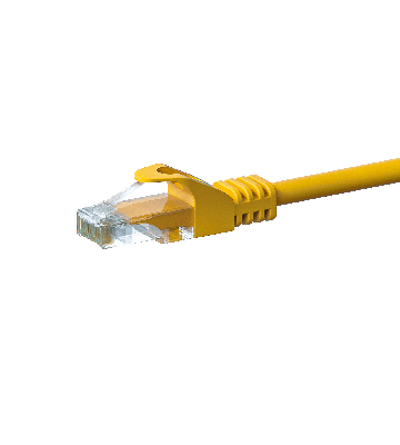 CAT5e Netzwerkkabel, U/UTP, 50 Meter, Gelb, 100% Kupfer