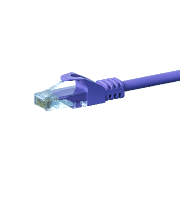 CAT5e Netzwerkkabel, U/UTP, 0,25 Meter, Violet, 100% Kupfer