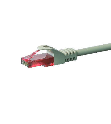 CAT6 Netzwerkkabel, U/UTP, 1 meter, Grau, 100% Kupfer