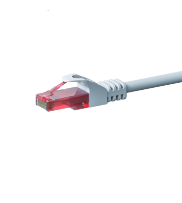 CAT6 Netzwerkkabel, U/UTP, 0,15 Meter, Weiß, 100% Kupfer