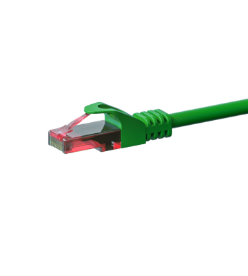 CAT6 Netzwerkkabel, U/UTP, 0,15 Meter, Grün, 100% Kupfer