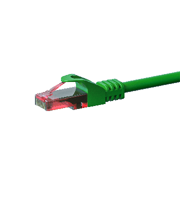 CAT6 Netzwerkkabel, U/UTP, 1 meter, Grün, 100% Kupfer