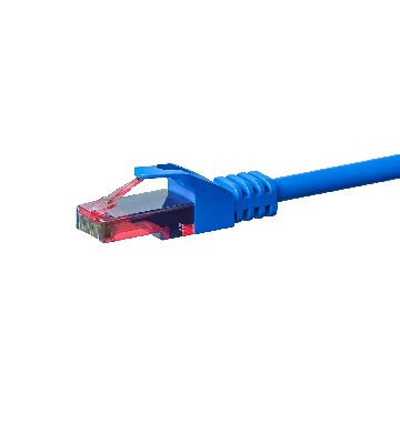 CAT6 Netzwerkkabel, U/UTP, 0.50 meter, Blau, 100% Kupfer