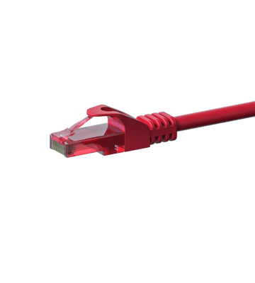 CAT6 Netzwerkkabel 100% Kupfer - U/UTP - 2 Meter - Rot