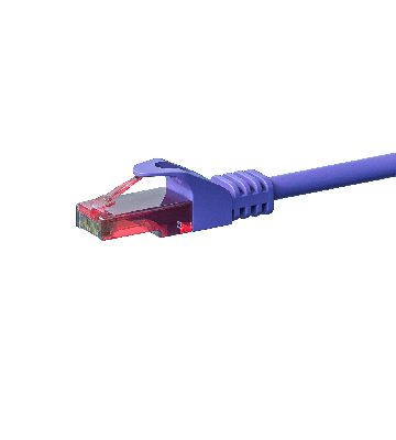 CAT6 Netzwerkkabel, U/UTP, 0.50 meter, Viollett, 100% Kupfer