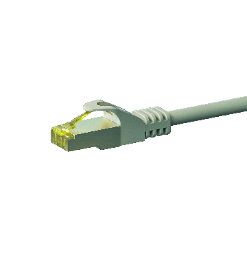 RJ45 Netzwerkkabel S/FTP (PiMF), mit CAT 7 Rohkabel, Grau, 20m