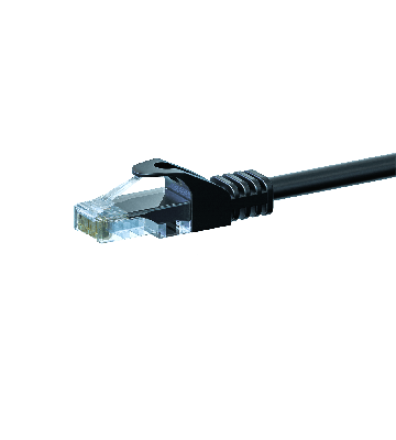 CAT 5e Netzwerkkabel U/UTP – 1,50 Meter -  Schwarz - CCA