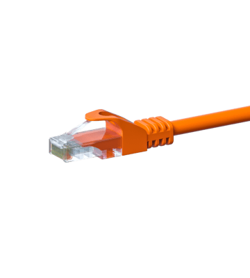 CAT 5e Netzwerkkabel U/UTP – 2 Meter -  Orange - CCA
