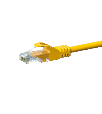 CAT 5e Netzwerkkabel U/UTP – 1,50 Meter -  Gelb - CCA