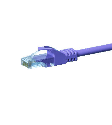 CAT 5e Netzwerkkabel U/UTP – 3 Meter -  Violett - CCA
