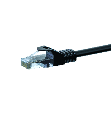 CAT 6 Netzwerkkabel U/UTP - 20 Meter - Schwarz - CCA