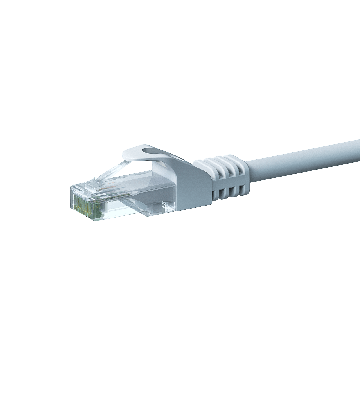 CAT 6 Netzwerkkabel U/UTP - 1 Meter - Weiß - CCA