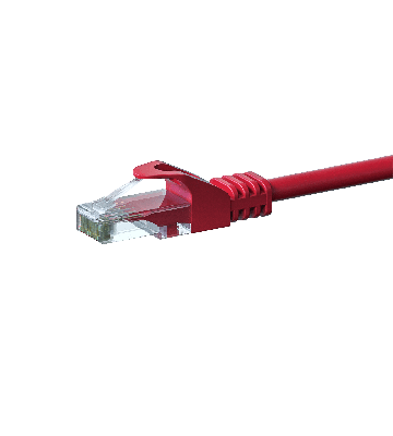 CAT 6 Netzwerkkabel U/UTP - 0,25 Meter - Rot - CCA