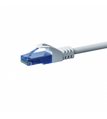 CAT6a Netzwerkkabel 100% Kupfer - U/UTP - 0,25 Meter - Weiß
