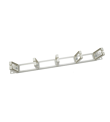 19 Zoll Kabelführungsleiste Kunststoff – 1 HE - weiß