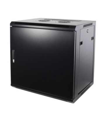 9 HE Serverschrank, Wandgehäuse, mit Metalltür (BxTxH) 600 x 450 x 500mm