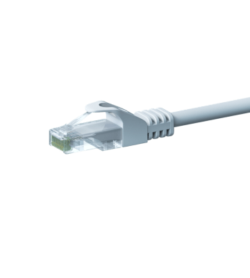 CAT5e Netzwerkkabel, U/UTP, 2 meter, Weiß, 100% Kupfer
