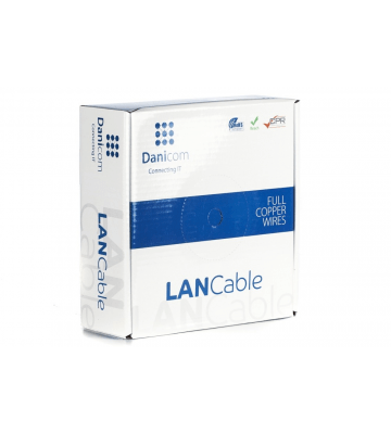 DANICOM CAT6A U/UTP 50m Starrleiter - LSZH (Eca)