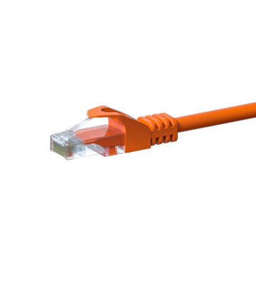 CAT5e Netzwerkkabel, U/UTP, 5 meter, Orange, 100% Kupfer