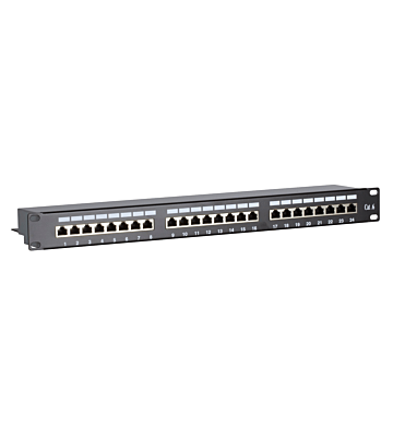 Patchpanel 19" CAT6 FTP - 24 ports
