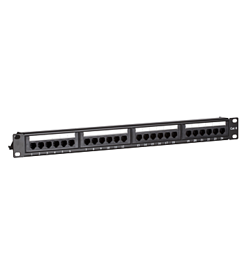 Patchpanel 19" CAT6 UTP - 24 ports