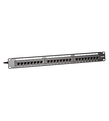 Patchpanel 19" CAT6a UTP - 24 ports
